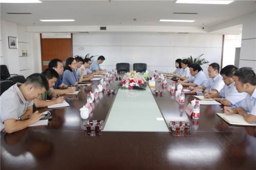 【领导关怀】同商共谋  将产改工作进行到底——浙江省总工会、省建设建材工会、市总工会、市建设工会领导一行走访人生就是博尊龙调研指导